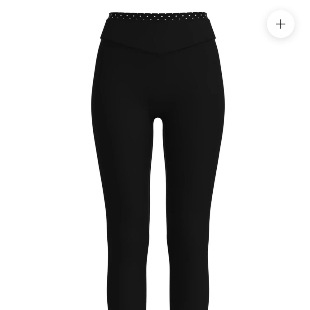 Liaison the Label black polkadot, layered sculpt leggings